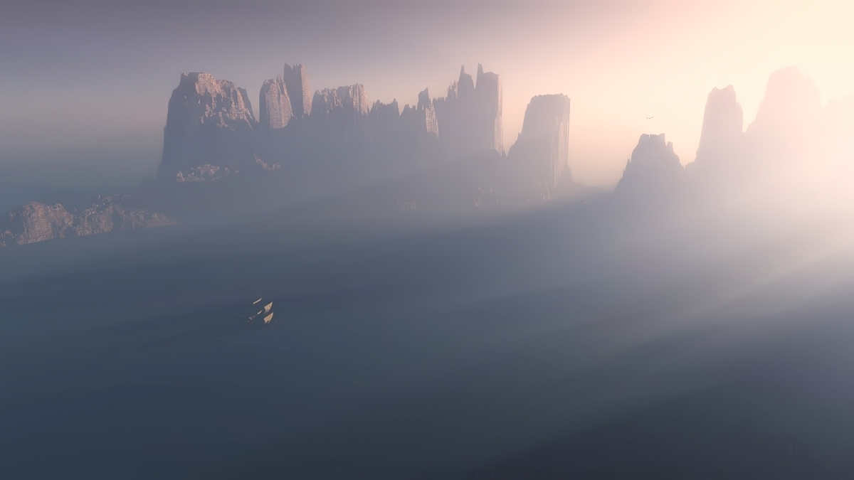 In einer ruhigen Bucht ...