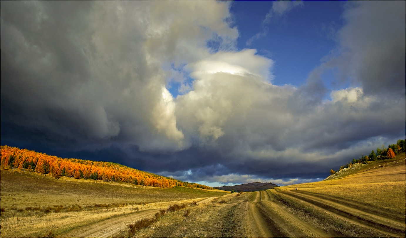 Auf den Straßen des Herbstes.