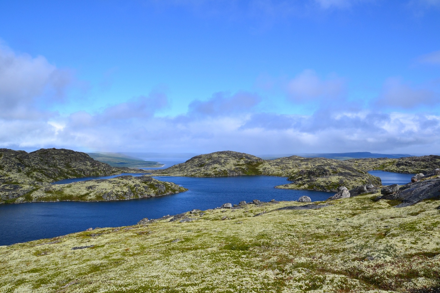 Blick auf den Golf von Motovsky