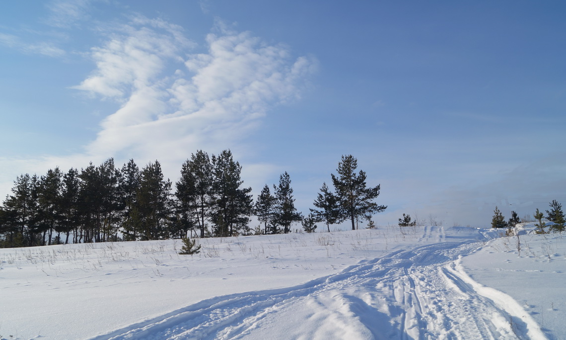 Die Januar-Landschaft