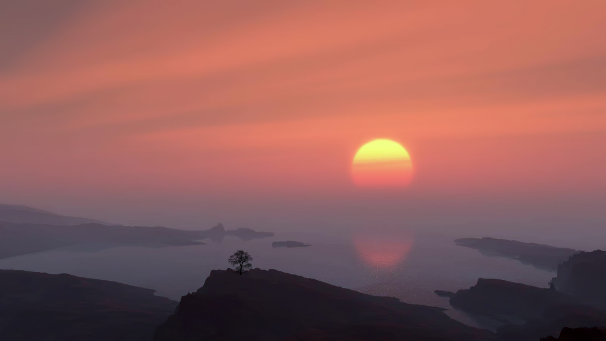 In einer ruhigen Bucht ...