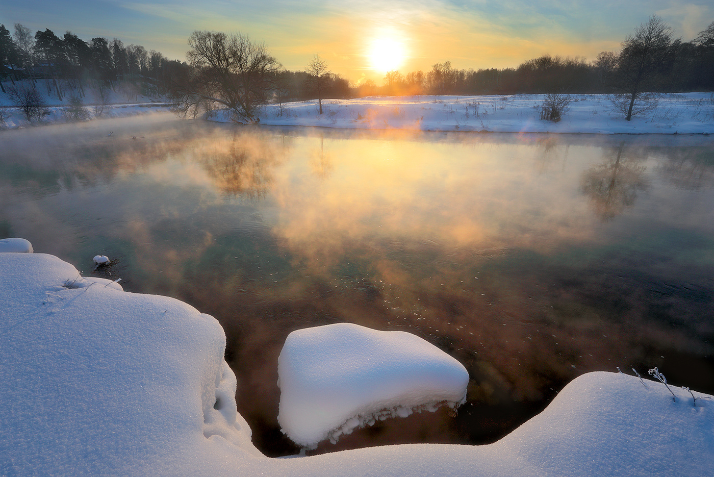 in Richtung der Sonne