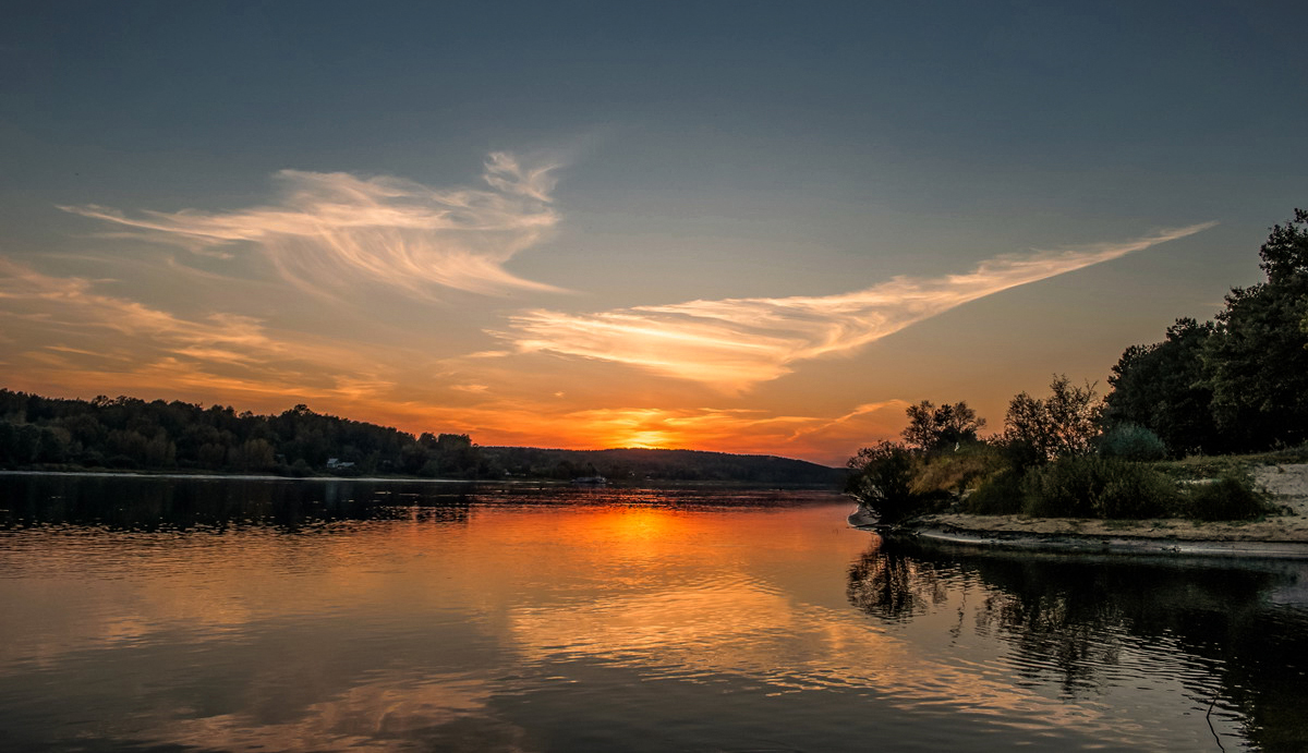 Sonnenuntergang über Pripjat