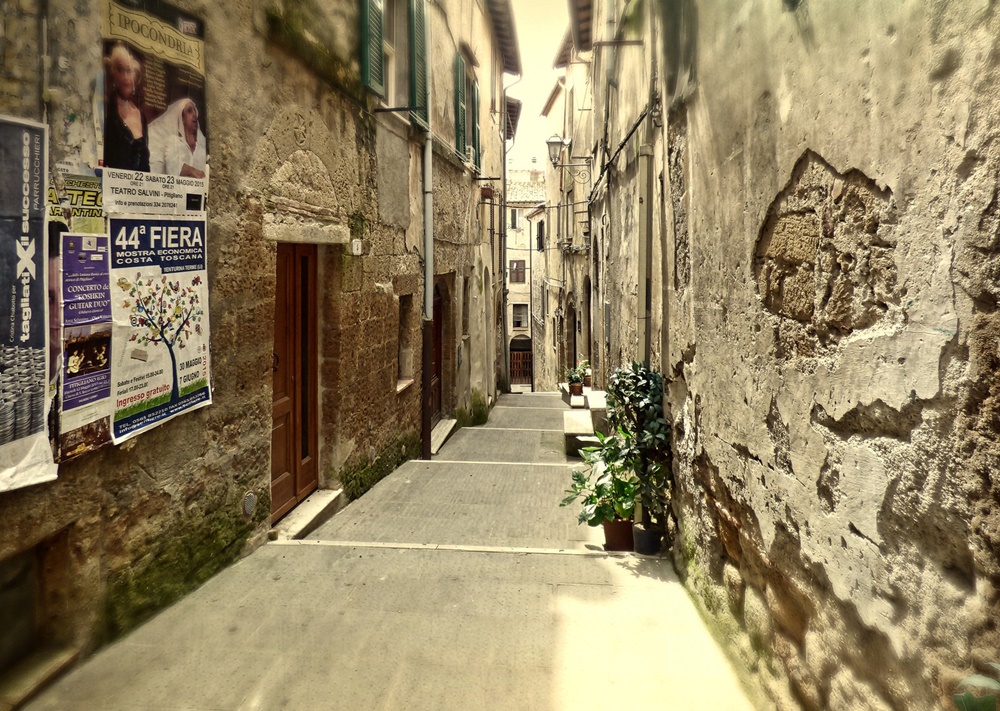 Kleine Gasse in Pitigliano