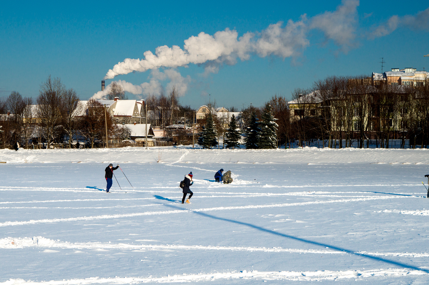 Ein schöner Tag dank Frost und Sonne