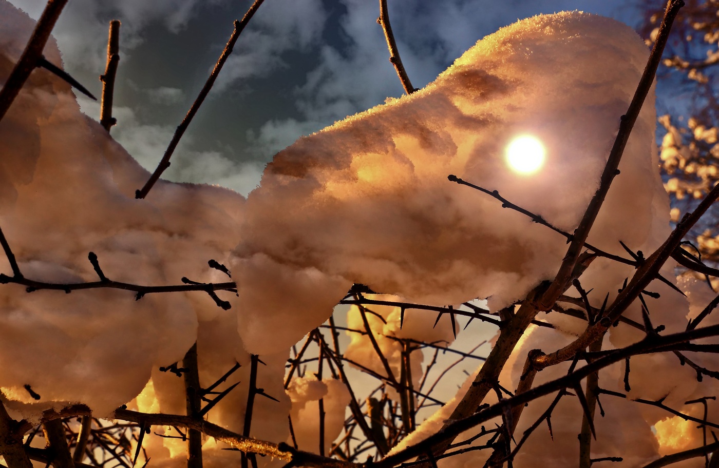 Ein schöner Tag dank Frost und Sonne