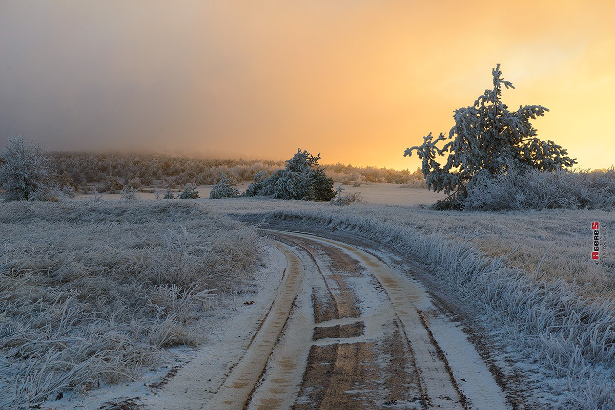 Ein schöner Tag dank Frost und Sonne