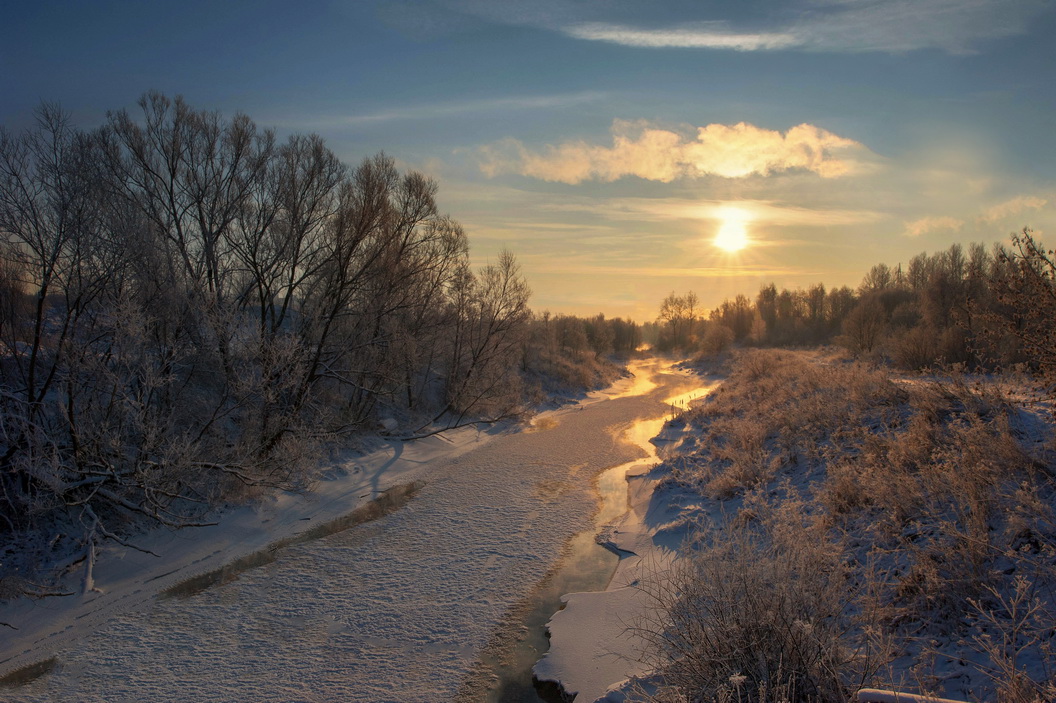 Ein schöner Tag dank Frost und Sonne