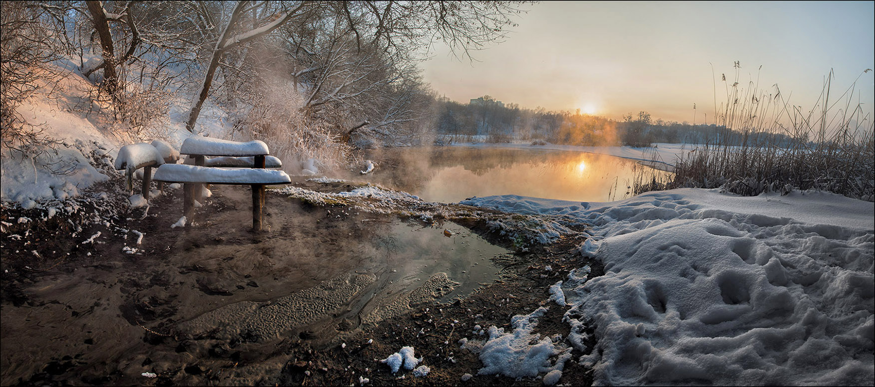 Ein schöner Tag dank Frost und Sonne