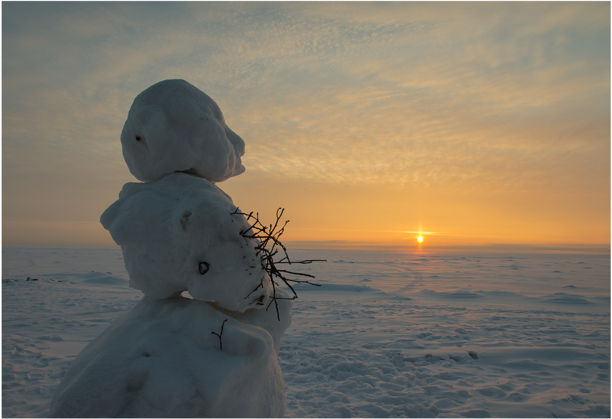 Ein schöner Tag dank Frost und Sonne