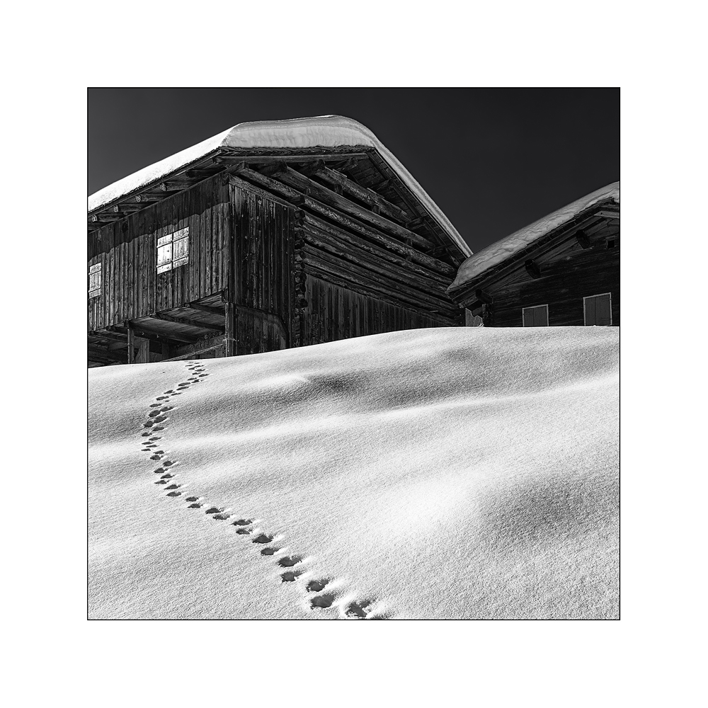 Spuren im Schnee