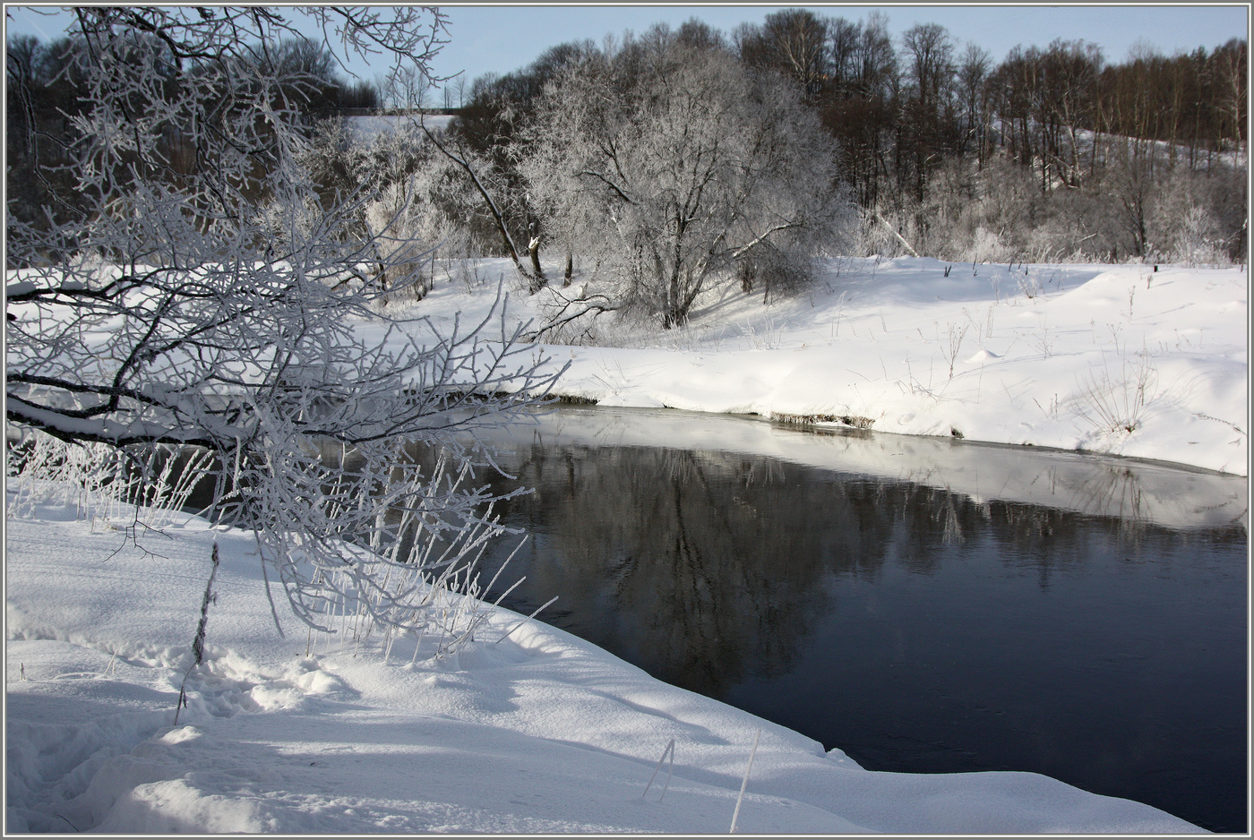 Ein schöner Tag dank Frost und Sonne