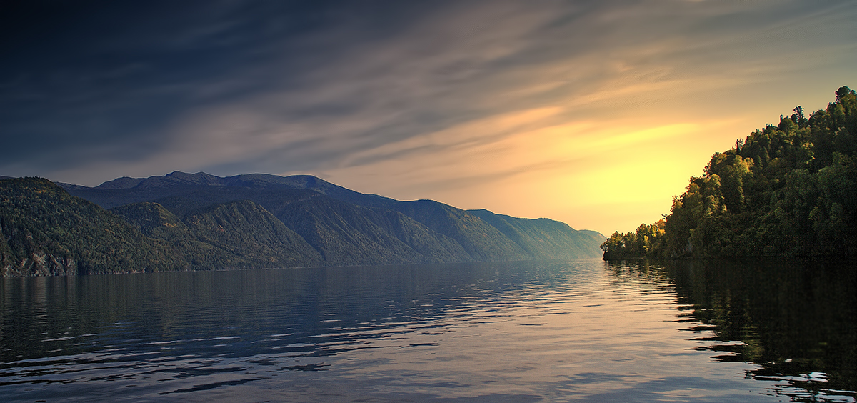Auf dem See Telezkoje ...