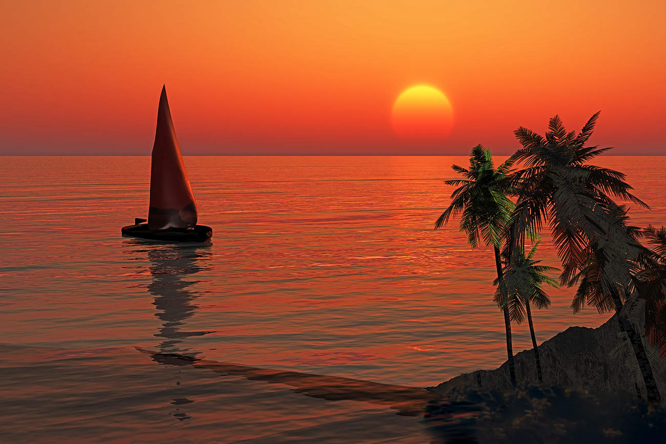 Das Segel einsam ...