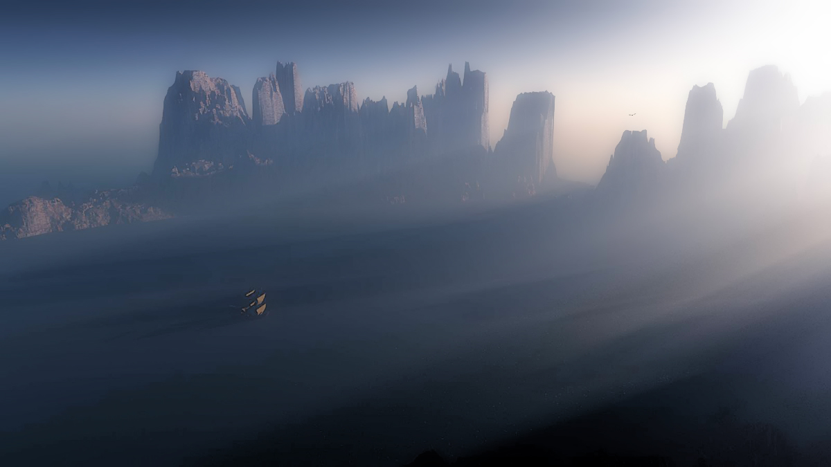 In einer ruhigen Bucht ...