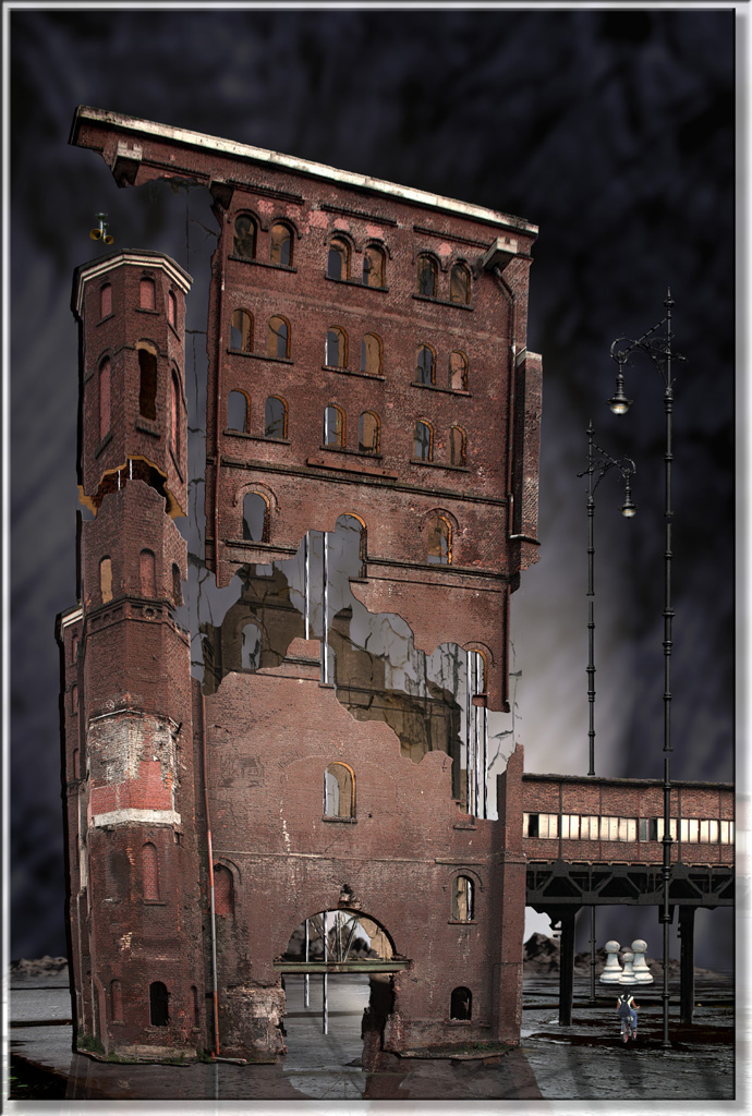 Juchnelda befährt den Holzplatz