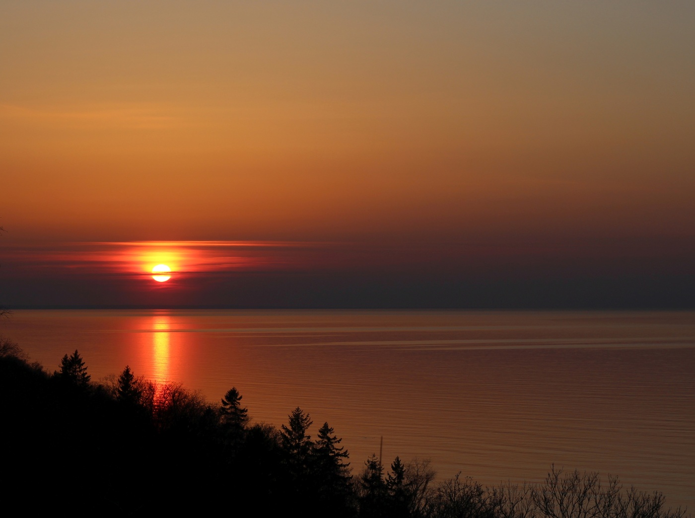 roten Sonnenuntergang