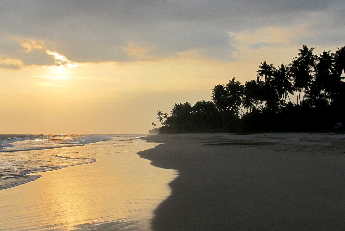 Sonnenuntergang über dem Meer