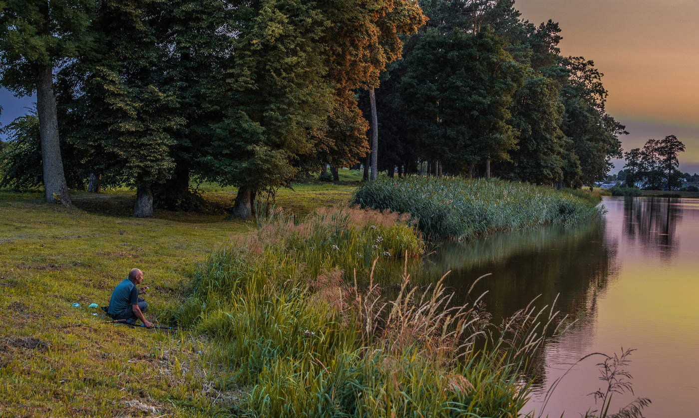 Abend Angeln