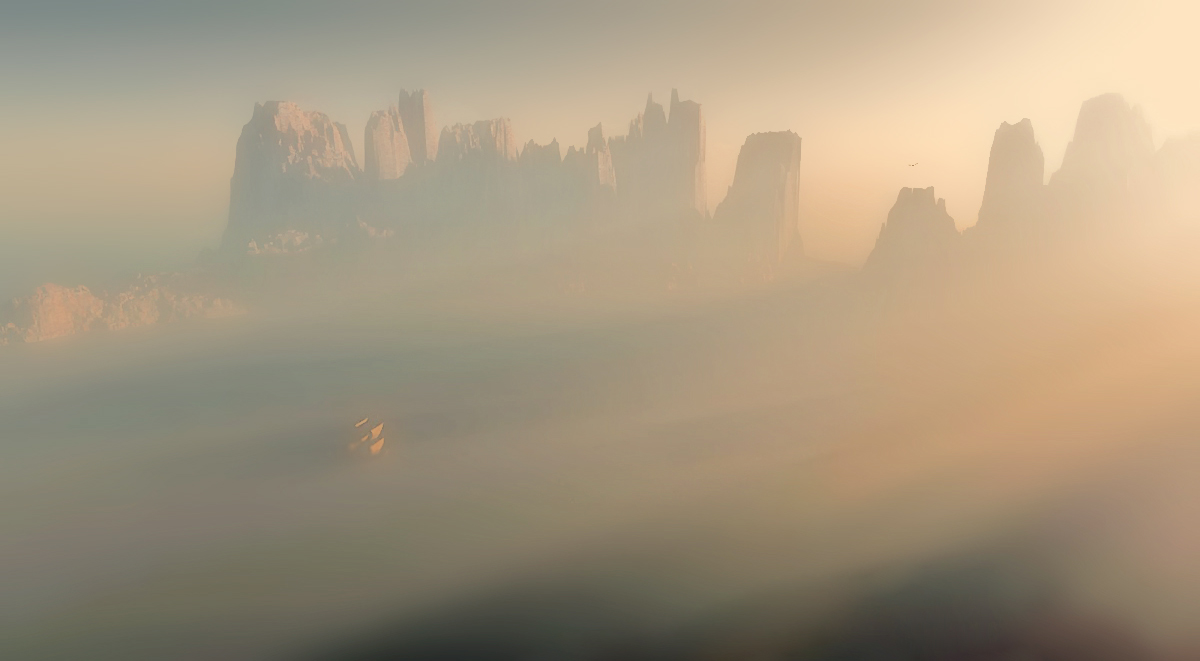 In einer ruhigen Bucht ...