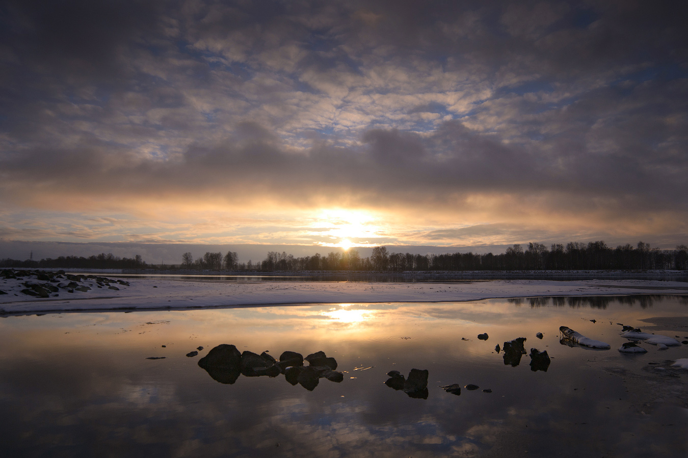 Sonnenuntergang auf dem Canal