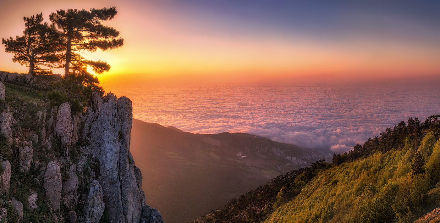 Morgen Farben sanften Licht
