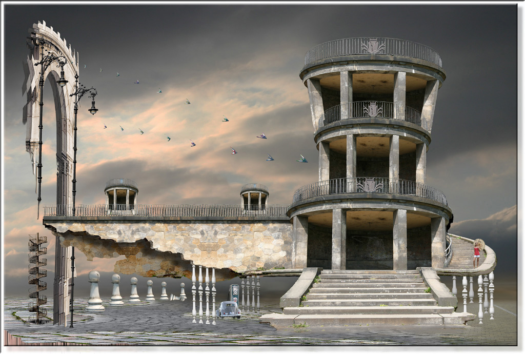 Juchnelda am Ufer der Elbe