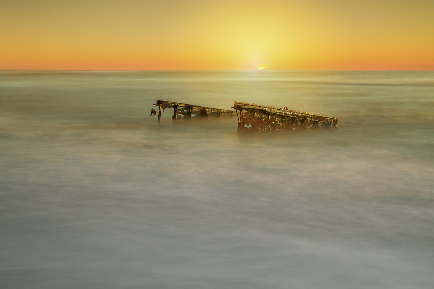 Sonnenuntergang auf dem Meer