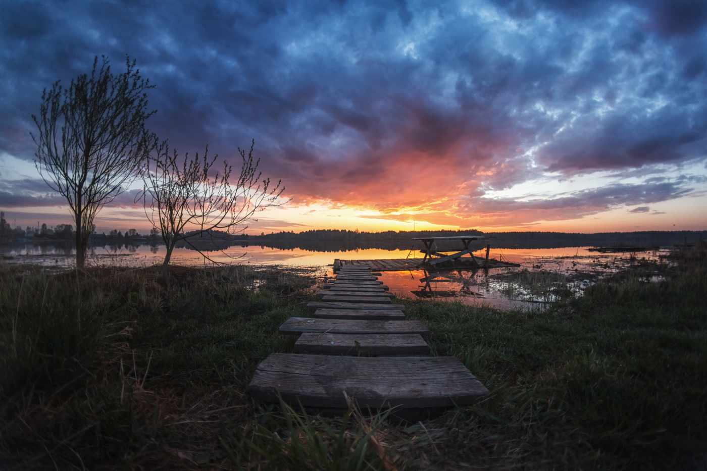 Sonnenaufgang an der Wolga