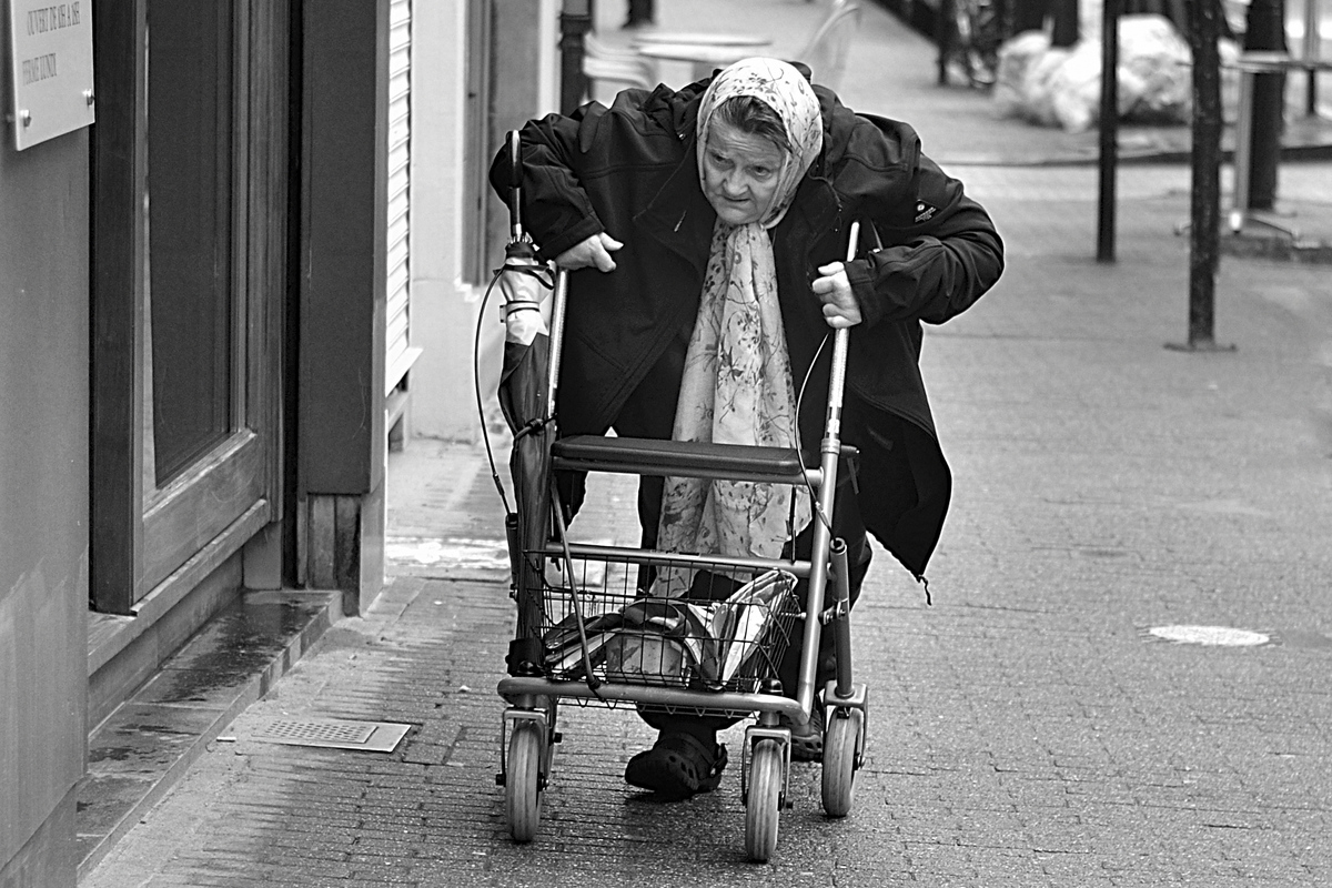 Street life in Brussels.