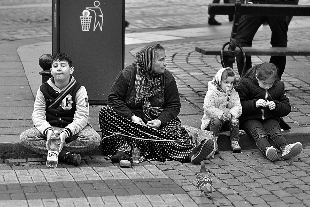 Street life in Brussels.