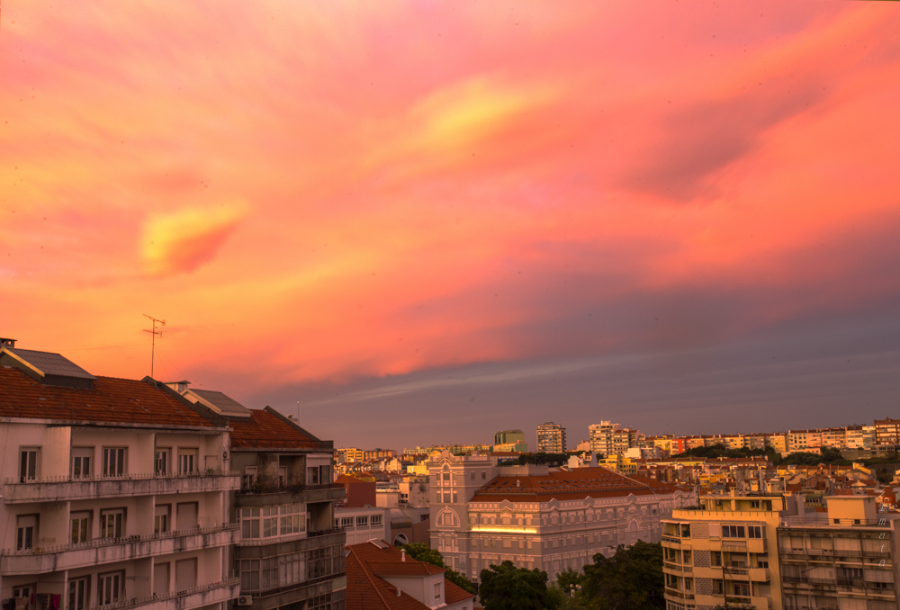 Der Himmel bei Sonnenuntergang
