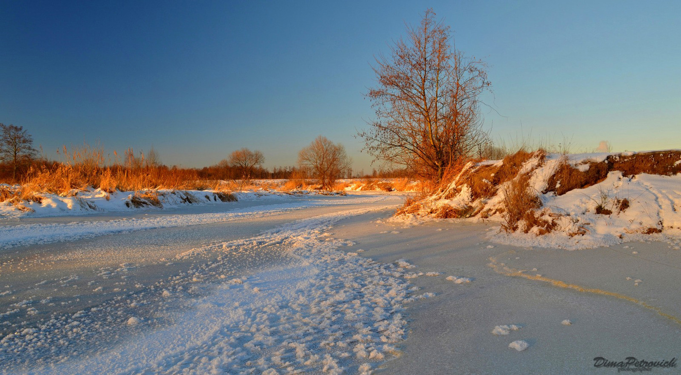 Sonnenuntergang im Winter