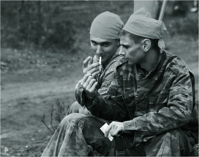 Andere verließen zu rauchen ...