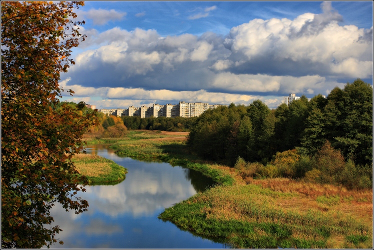 Blick vom Loschitsa auf Serebryanka.