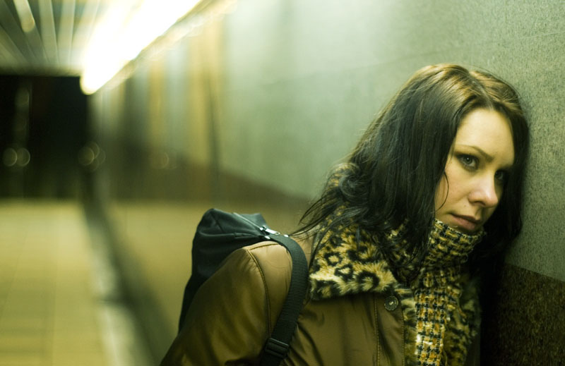 Portrait in der U-Bahn