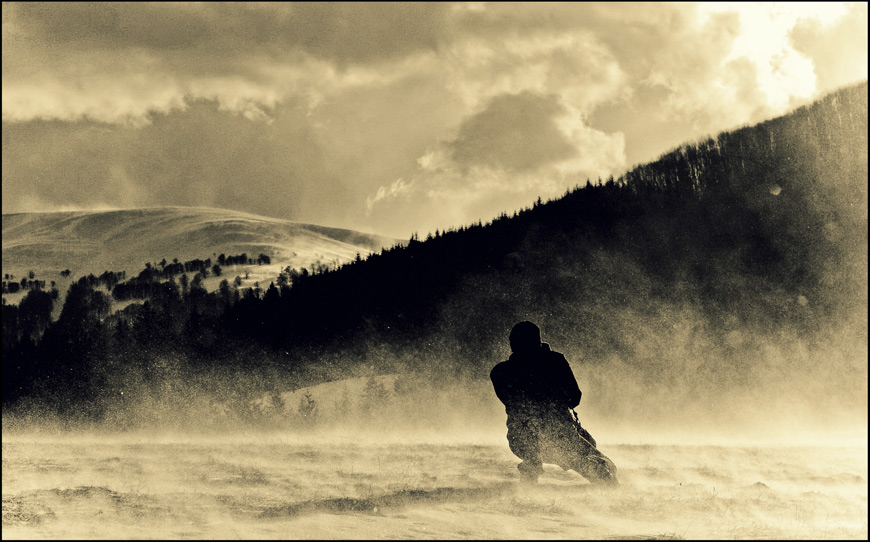 Portrait Fotograf bei schlechtem Wetter