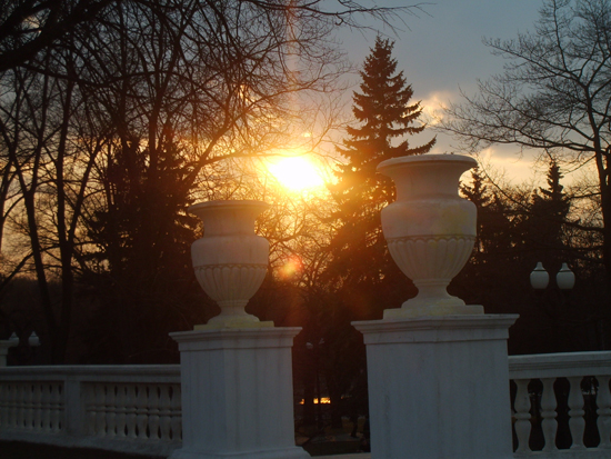 Sonnenuntergang in Minsk