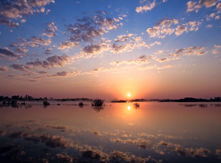 10 Minuten nach Sonnenaufgang