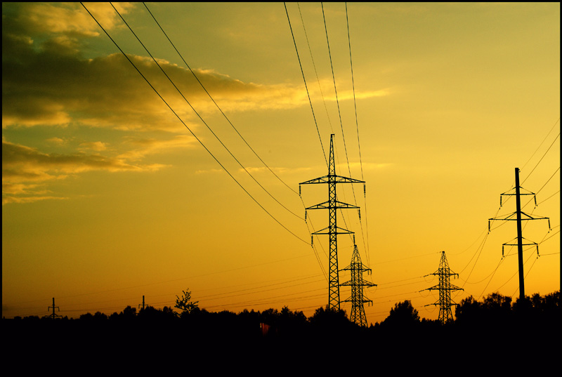 "Geometrie" den Sonnenuntergang