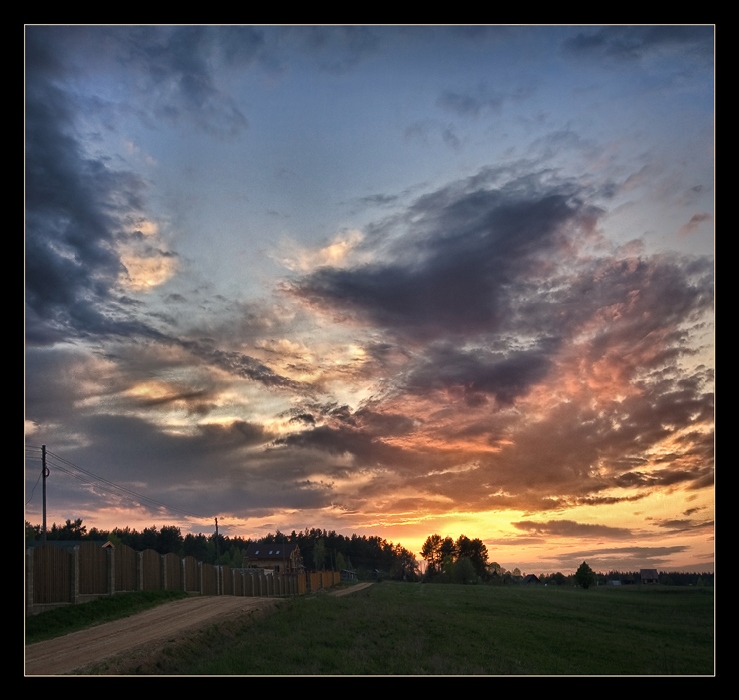 Blazing Sonnenuntergang ...