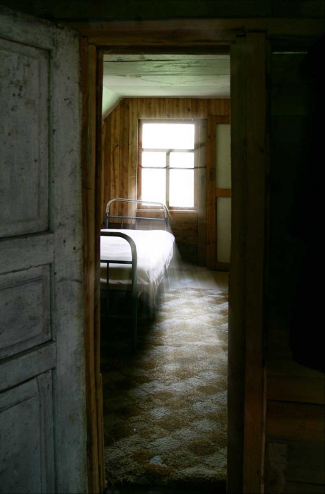 Morgen in einem alten Haus