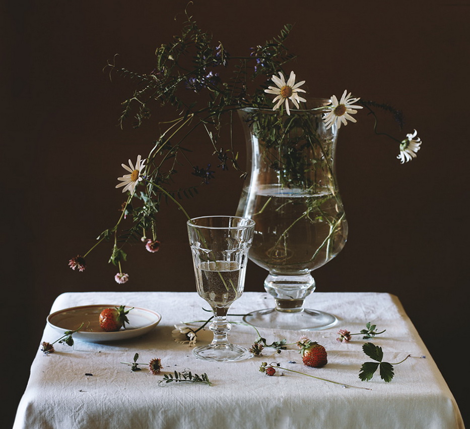 Mit Gänseblümchen ...