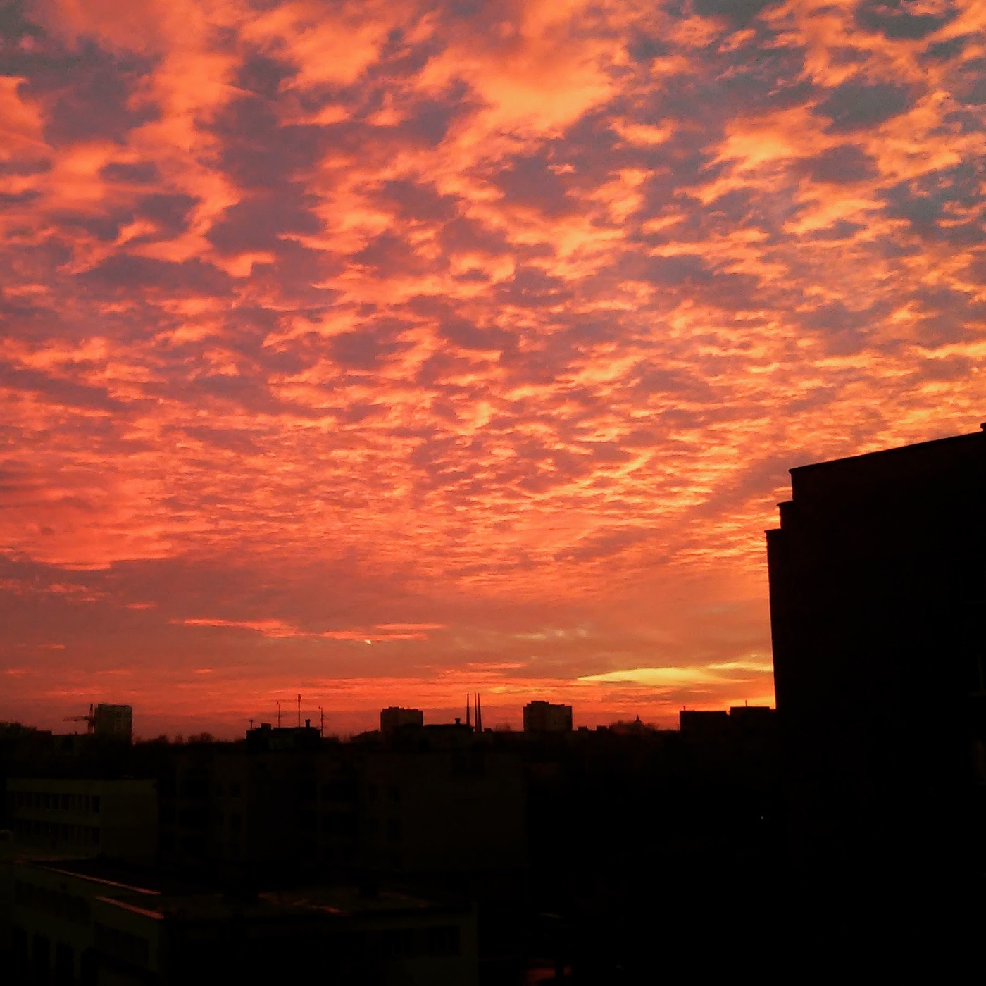 Brennender Sonnenuntergang