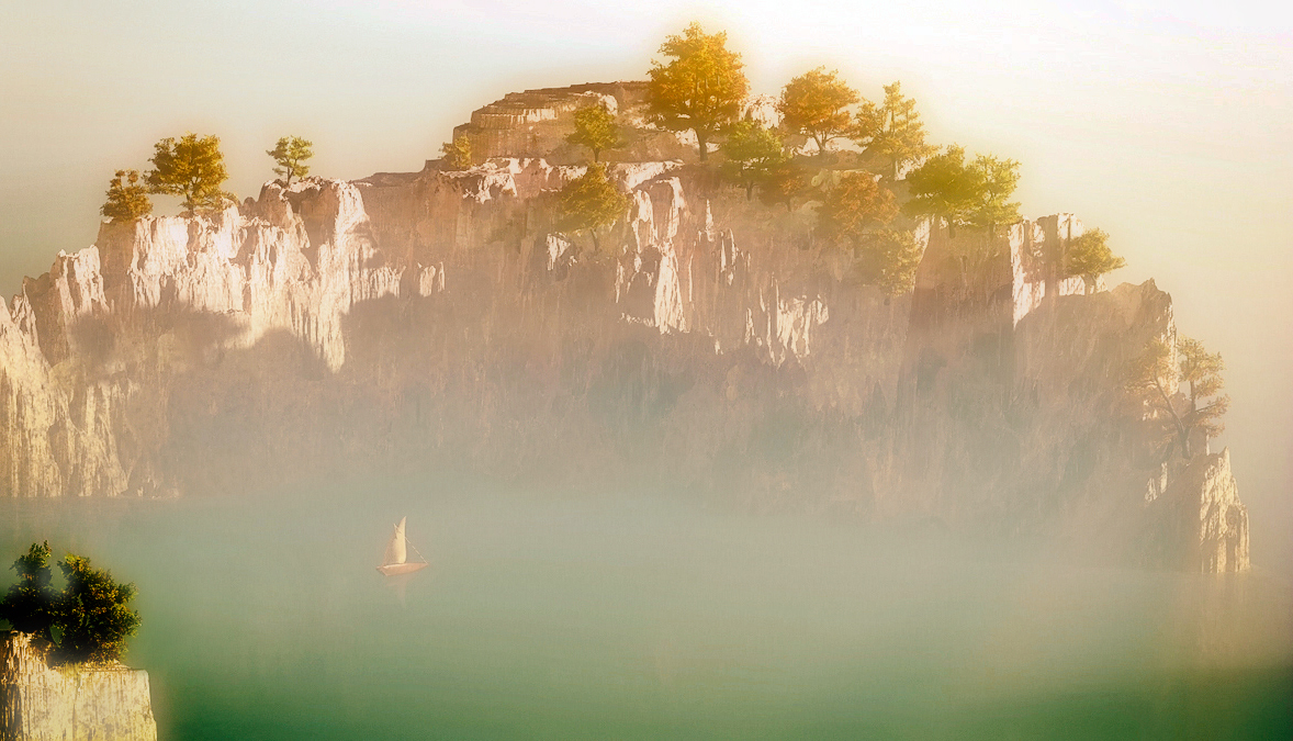 In einer ruhigen Bucht ...