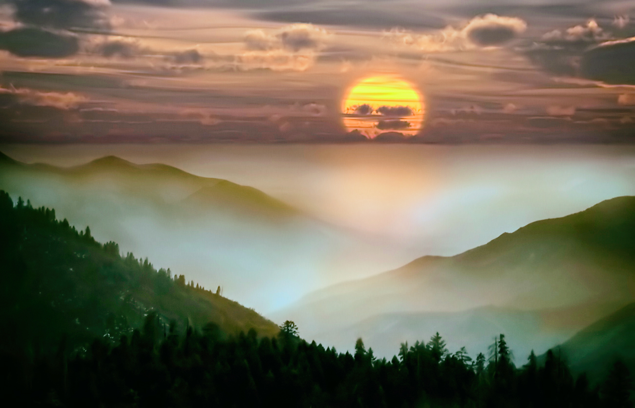 Frühe aufgehenden Sonne ...