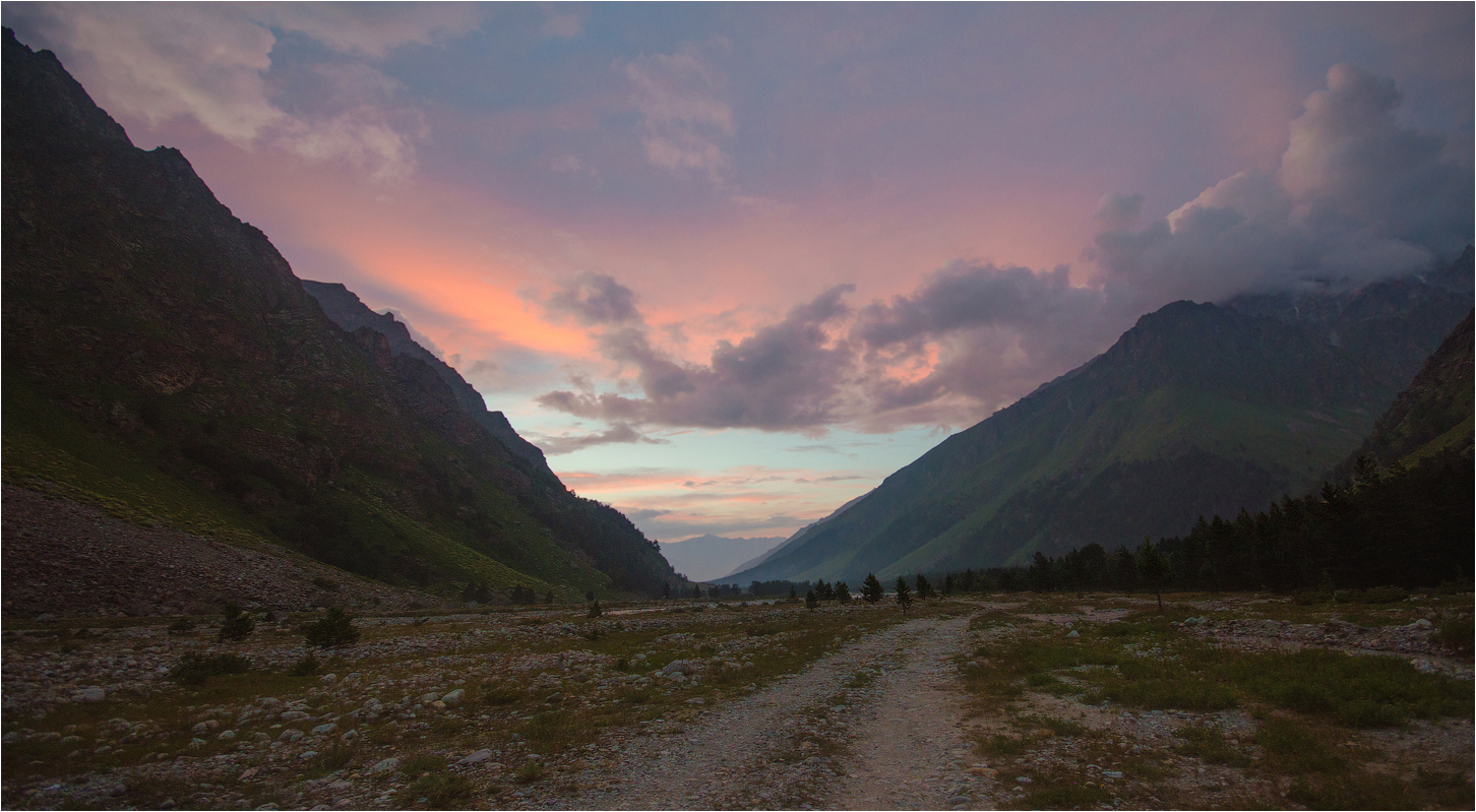 Auf dem Weg zum Sonnenuntergang