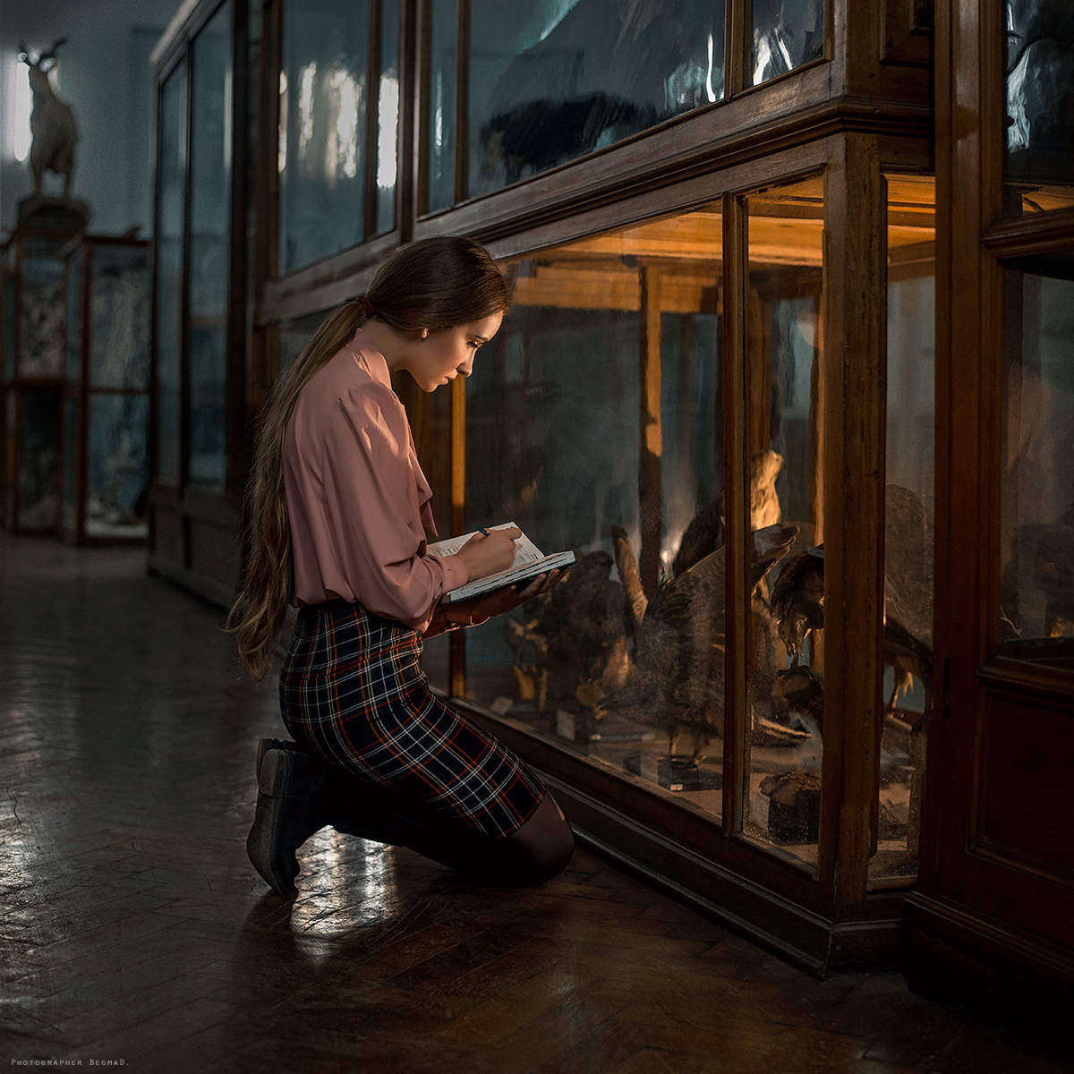 Worker of the museum