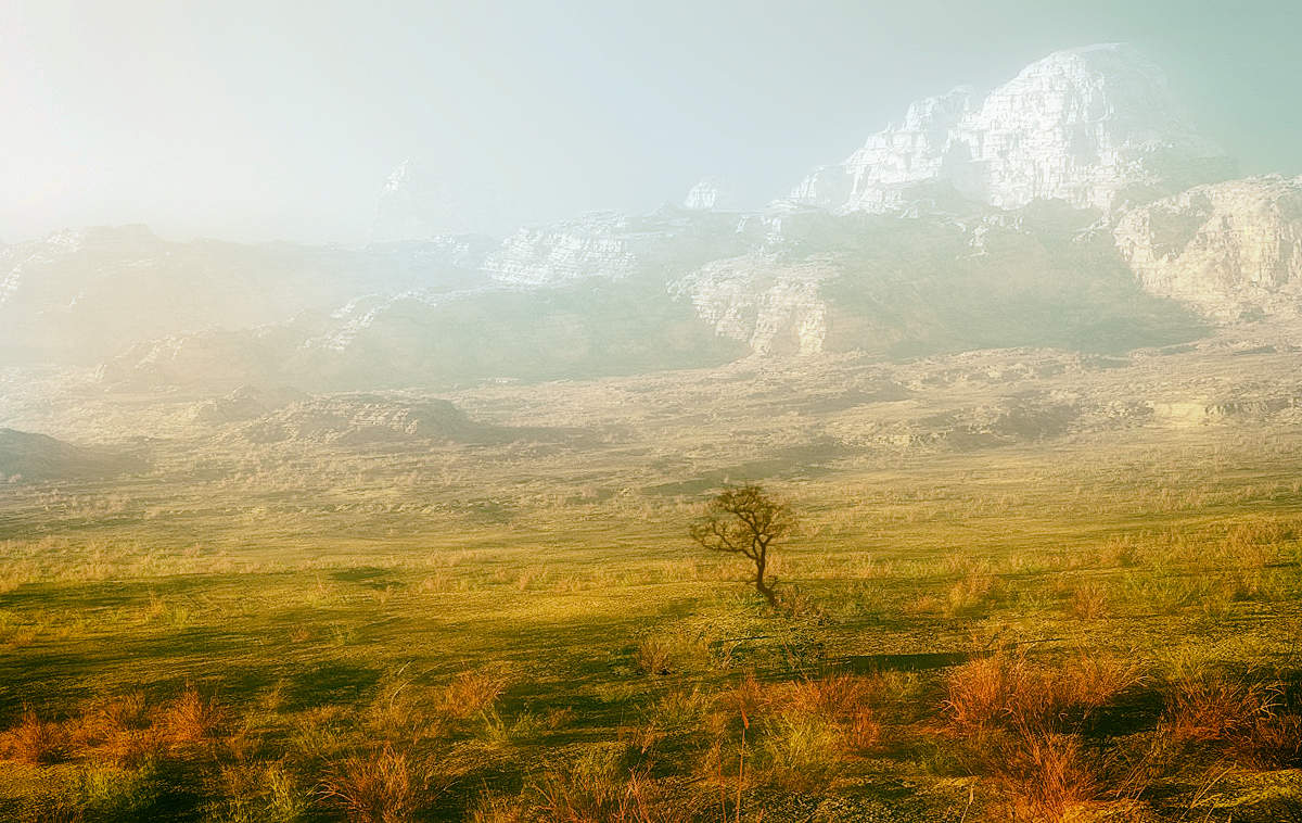 Am Fuße der Berge ...