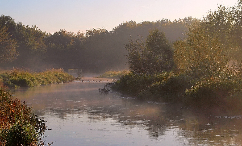 Der Morgen auf dem Yauza